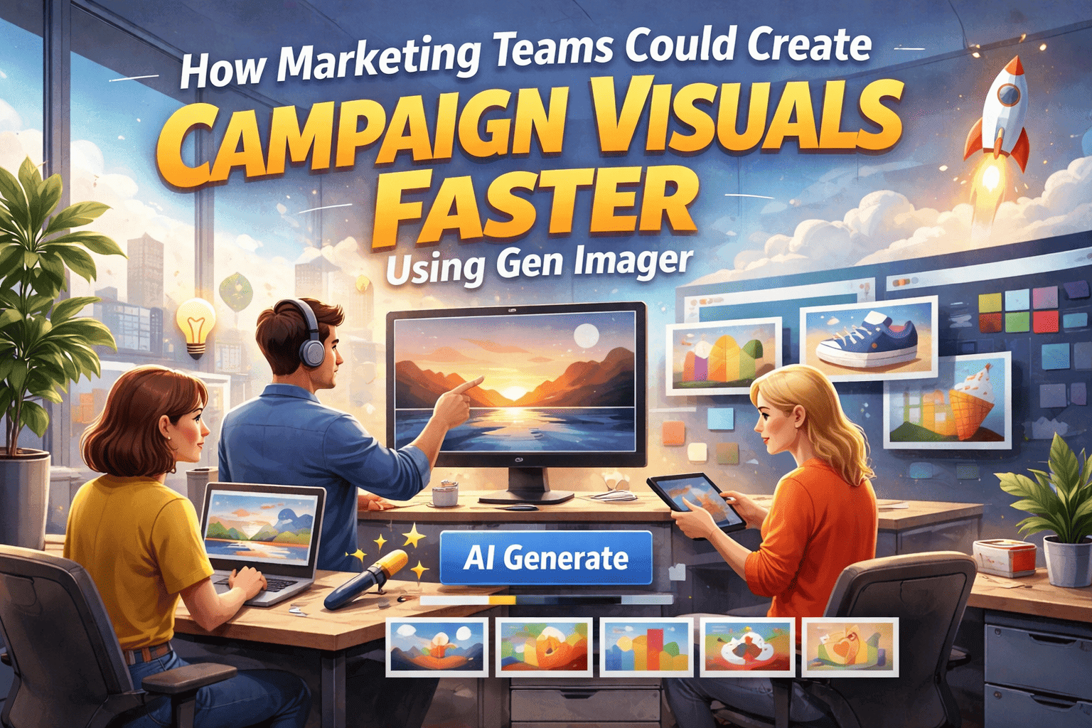 How Marketing Teams Could Create Campaign Visuals Faster Using Gen Imager 