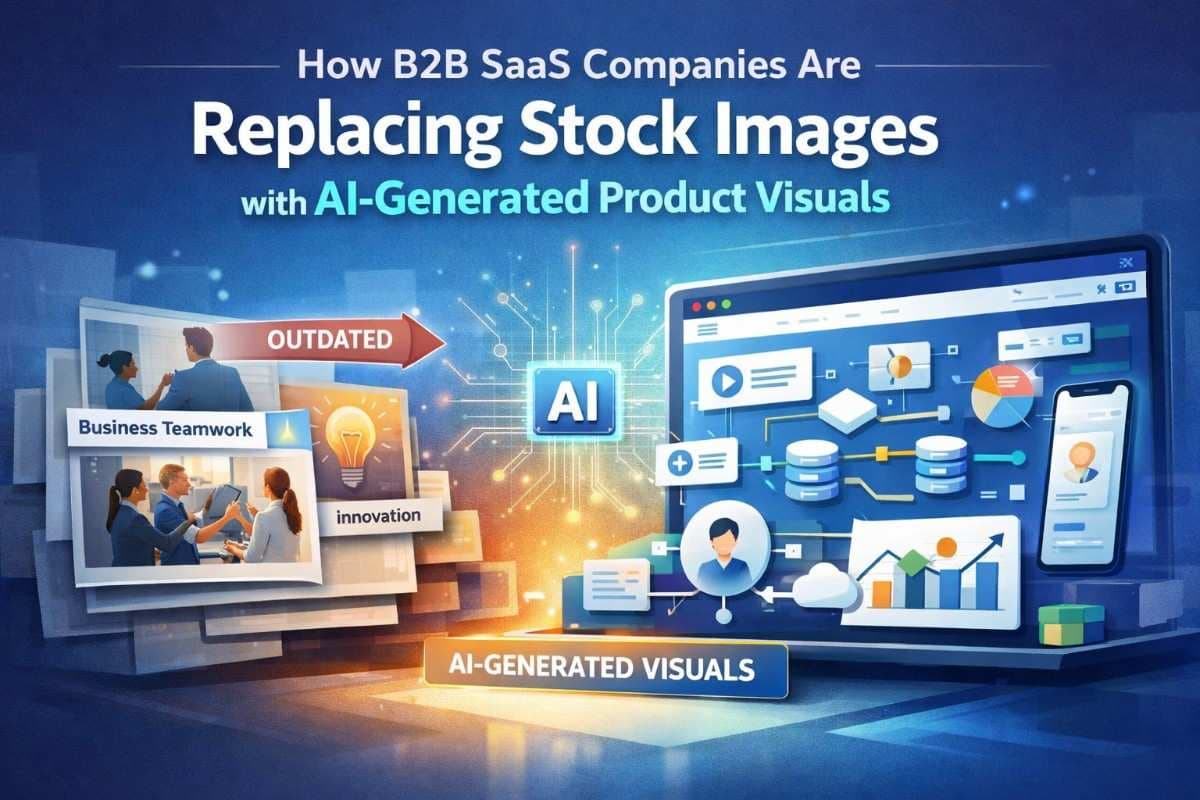 How B2B SaaS Companies Are Replacing Stock Images with AI-Generated Product Visuals  