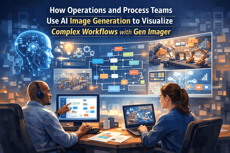 How Operations and Process Teams Use AI Image Generation to Visualize Complex Workflows with Gen Imager 
