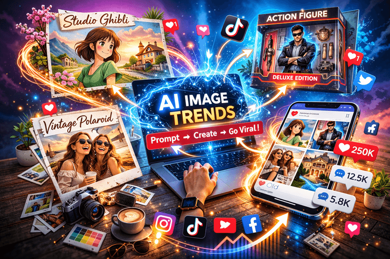 How to Create Viral Social Media Content Using AI Image Trends: The Complete Prompt-to-Post Guide