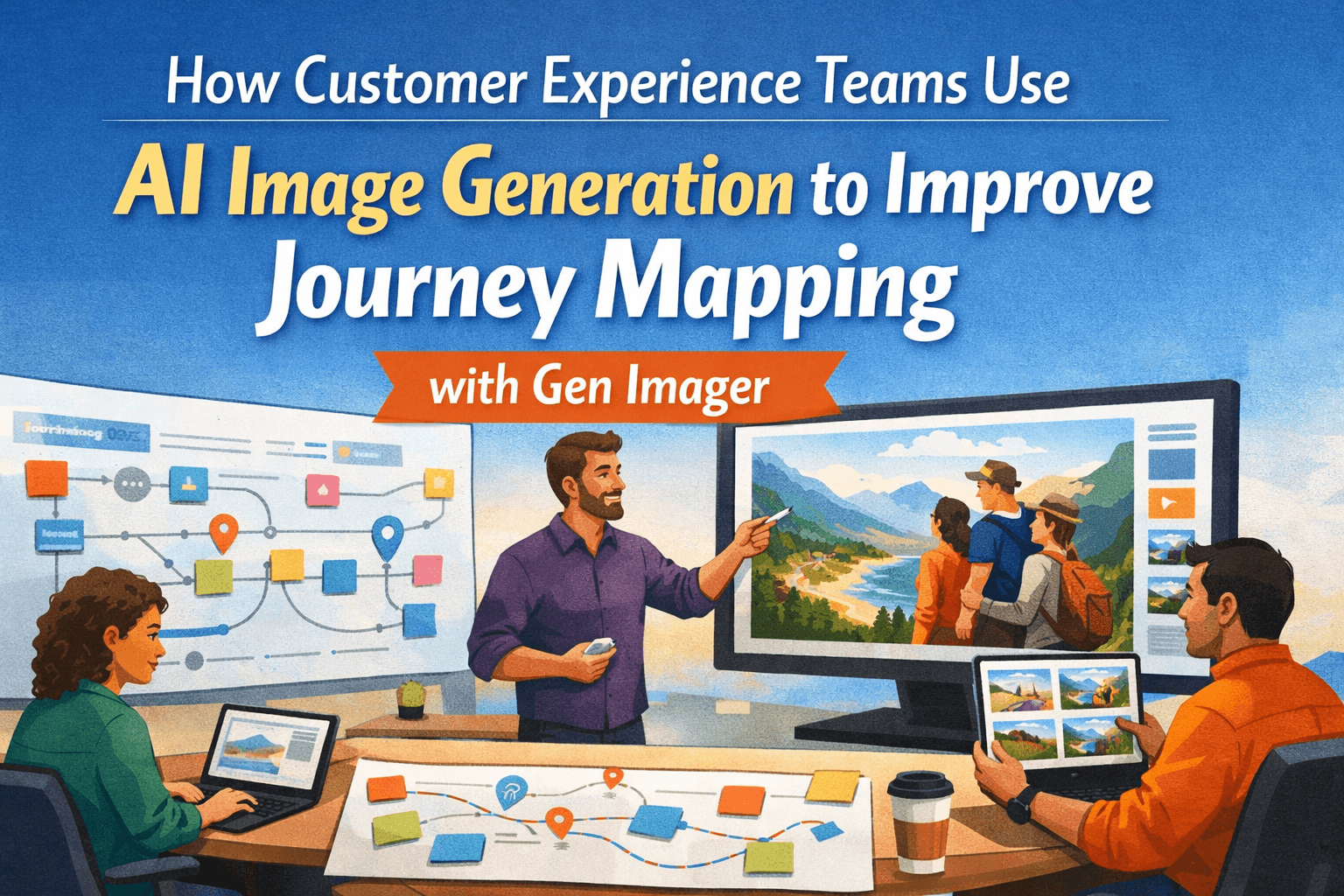 How Customer Experience Teams Use AI Image Generation to Improve Journey Mapping with Gen Imager