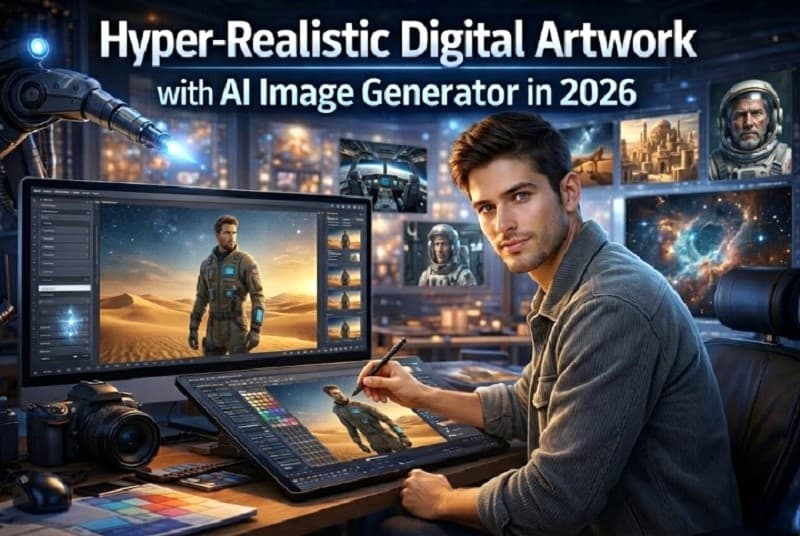 Hyper-Realistic Digital Artwork with AI Image Generator in 2026 