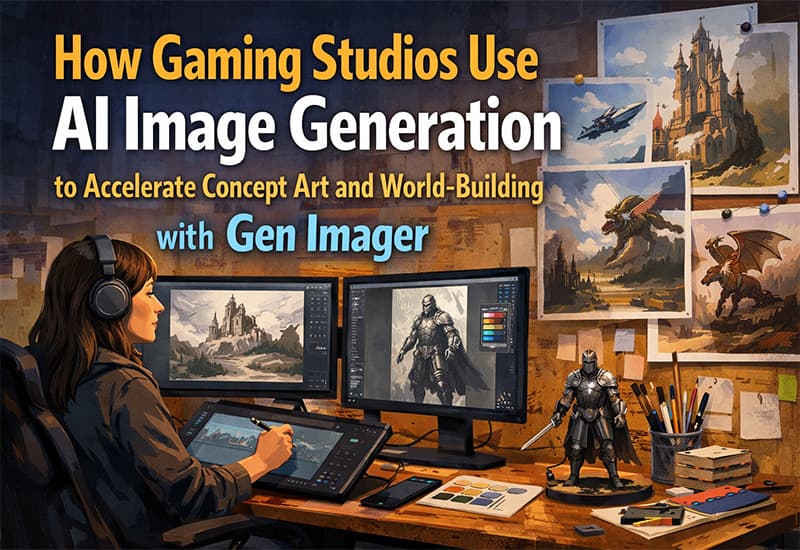 How Gaming Studios Use AI Image Generation to Accelerate Concept Art and World-Building with Gen Imager