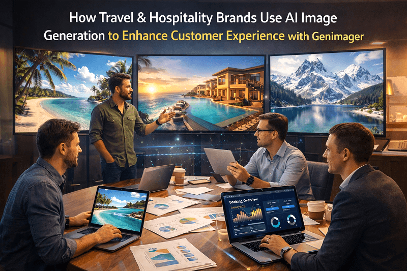 How Travel & Hospitality Brands Use AI Image Generation to Enhance Customer Experience with Genimager 