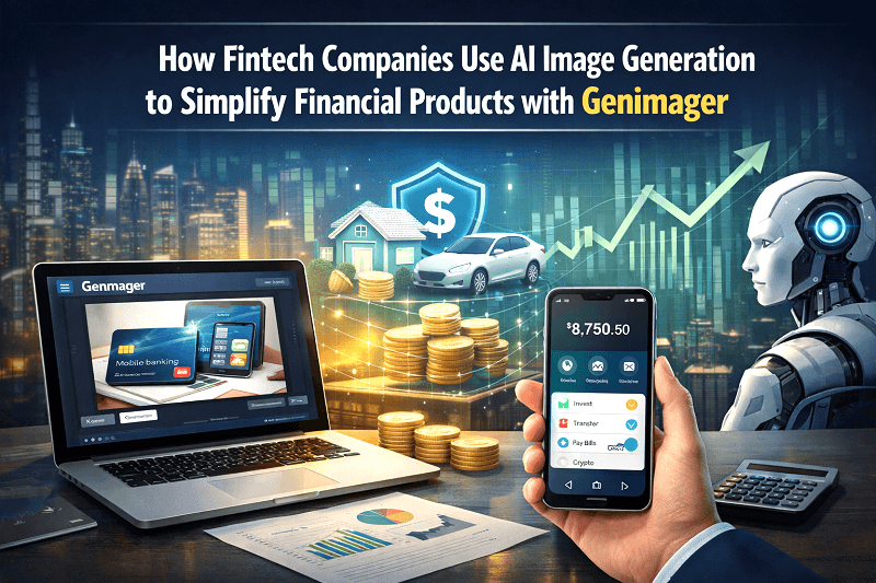How Fintech Companies Use AI Image Generation to Simplify Financial Products with Genimager