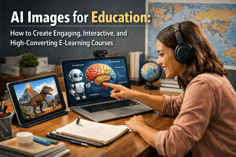 AI Images for Education: How to Create Engaging, Interactive, and High-Converting E-Learning Courses 
