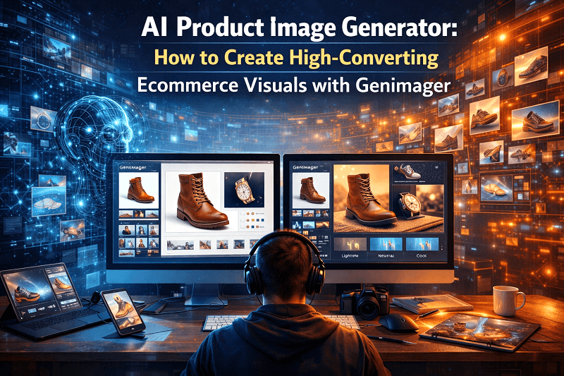 AI Product Image Generator: How to Create High-Converting Ecommerce Visuals with Genimager 