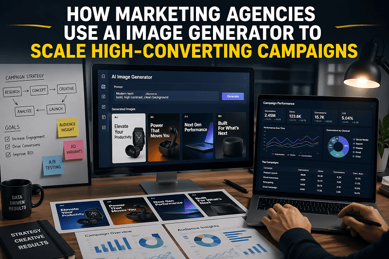 How Marketing Agencies Use AI Image Generator to Scale High-Converting Campaigns 