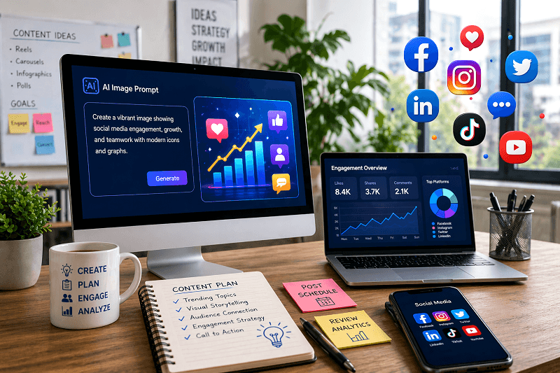 Best AI Image Prompts for Social Media Teams: Boost Engagement Instantly 