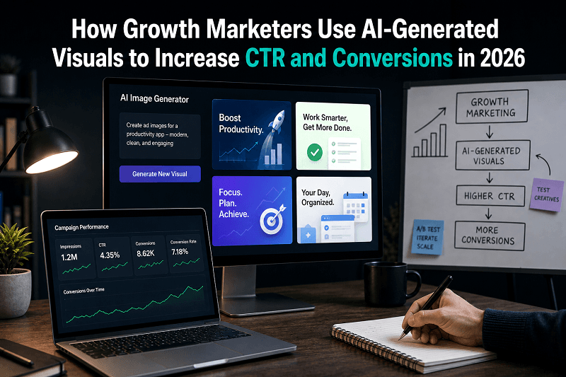How Growth Marketers Use AI-Generated Visuals to Increase CTR and Conversions in 2026 