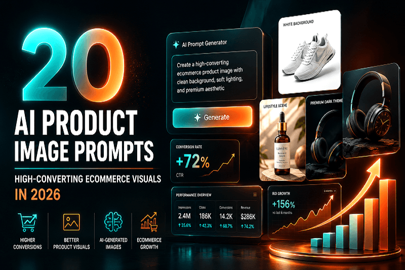 20 AI Product Image Prompts to Create High-Converting Ecommerce Visuals in 2026 