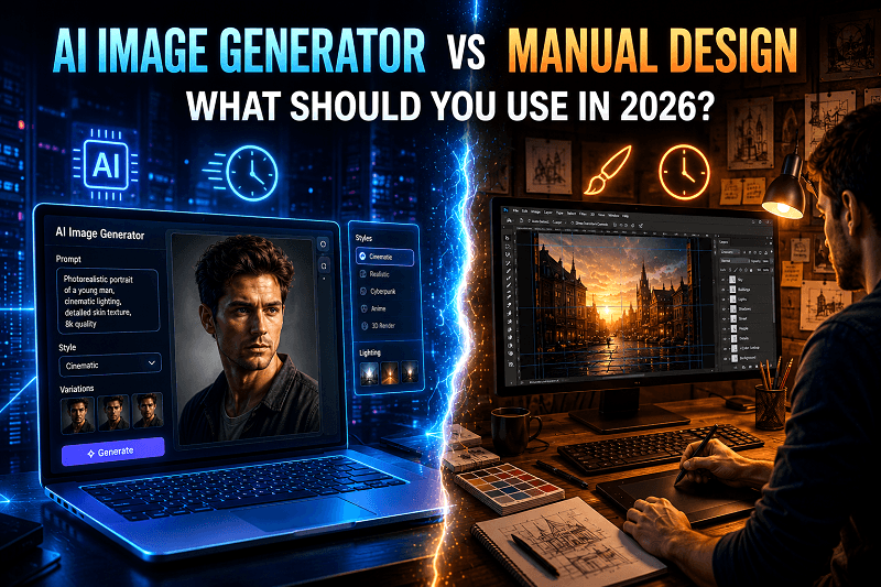 AI Image Generator vs Manual Design: What Should You Use in 2026? 