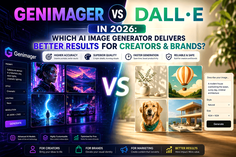 Genimager vs DALL·E in 2026: Which AI Image Generator Delivers Better Results for Creators & Brands?