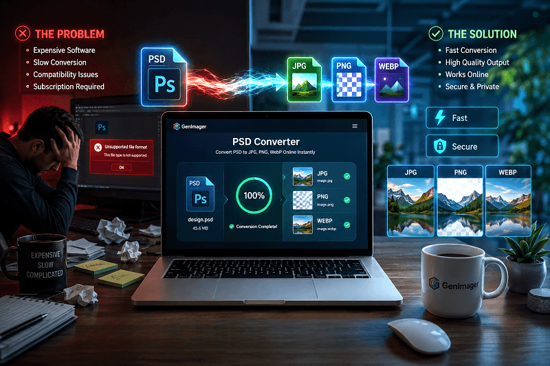 Best PSD Converter Online: Why Genimager Stands Out in 2026 