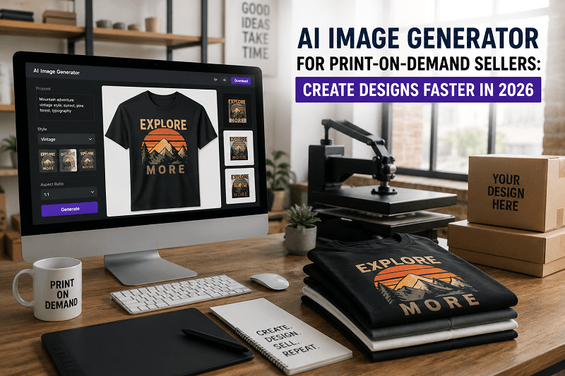 AI Image Generator for Print-on-Demand Sellers: Create Designs Faster in 2026 