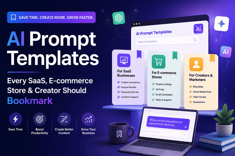 AI Prompt Templates Every SaaS, E-commerce Store & Creator Should Bookmark