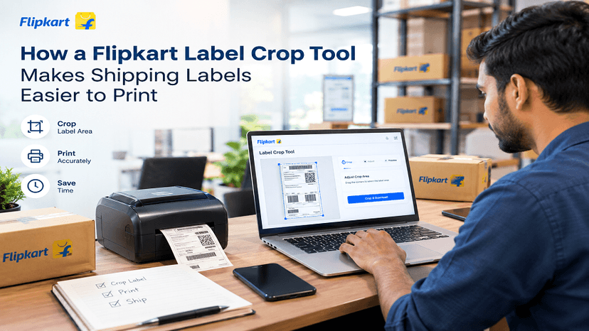 How a Flipkart Label Crop Tool Makes Shipping Labels Easier to Print 