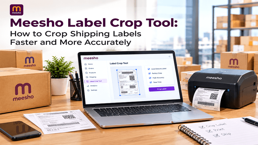 Meesho Label Crop Tool: How to Crop Shipping Labels Faster and More Accurately 