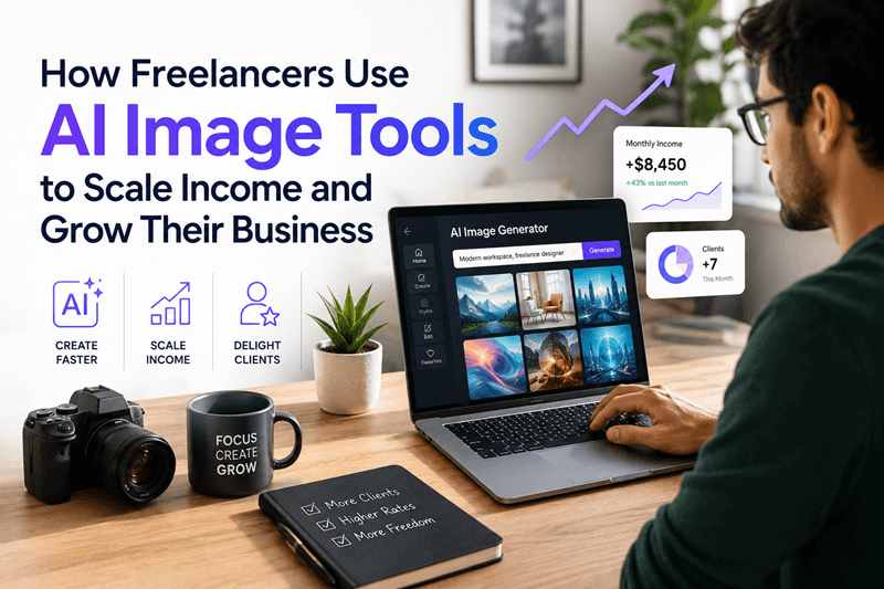 How Freelancers Use AI Image Tools to Scale Income and Grow Their Business